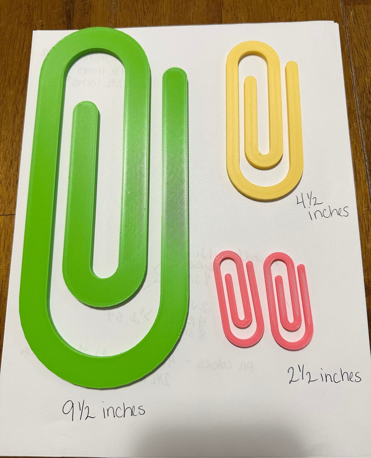 Jumbo Plastic Heavy Duty Paper Clips, Teacher Appreciation Gift, Design for Office Classroom Gift, School Supplies