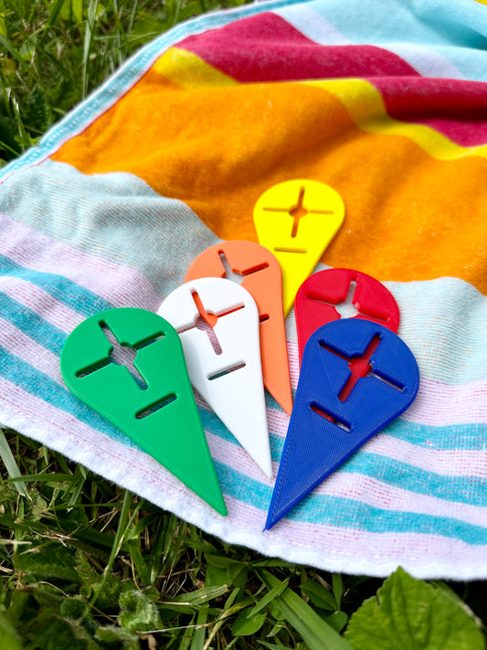 Beach towel clips to prevent towel Flying/for sand and grass