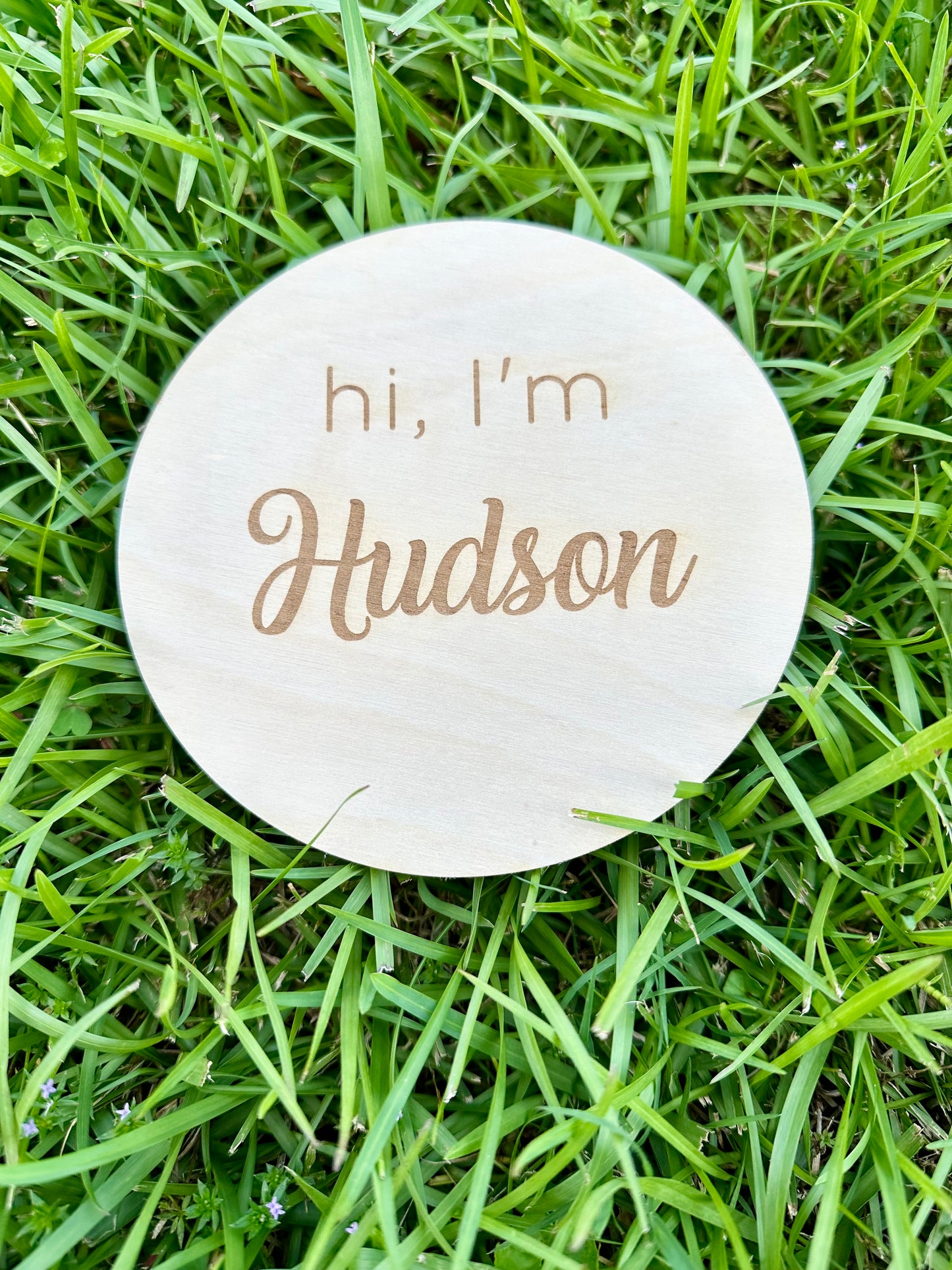 Baby name sign announcement/Hi i'm baby name