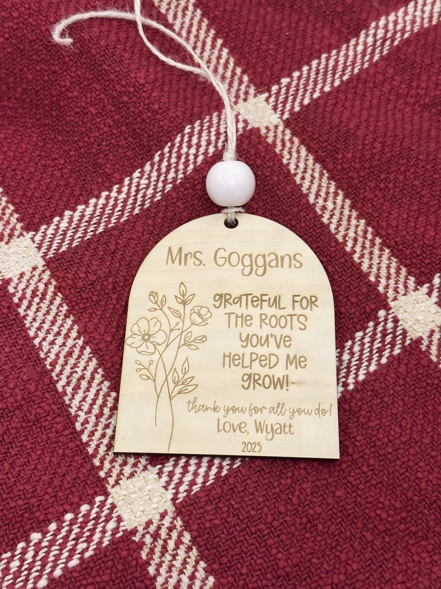 Teacher Christmas Ornament, personalized teacher gift, teacher Christmas gift