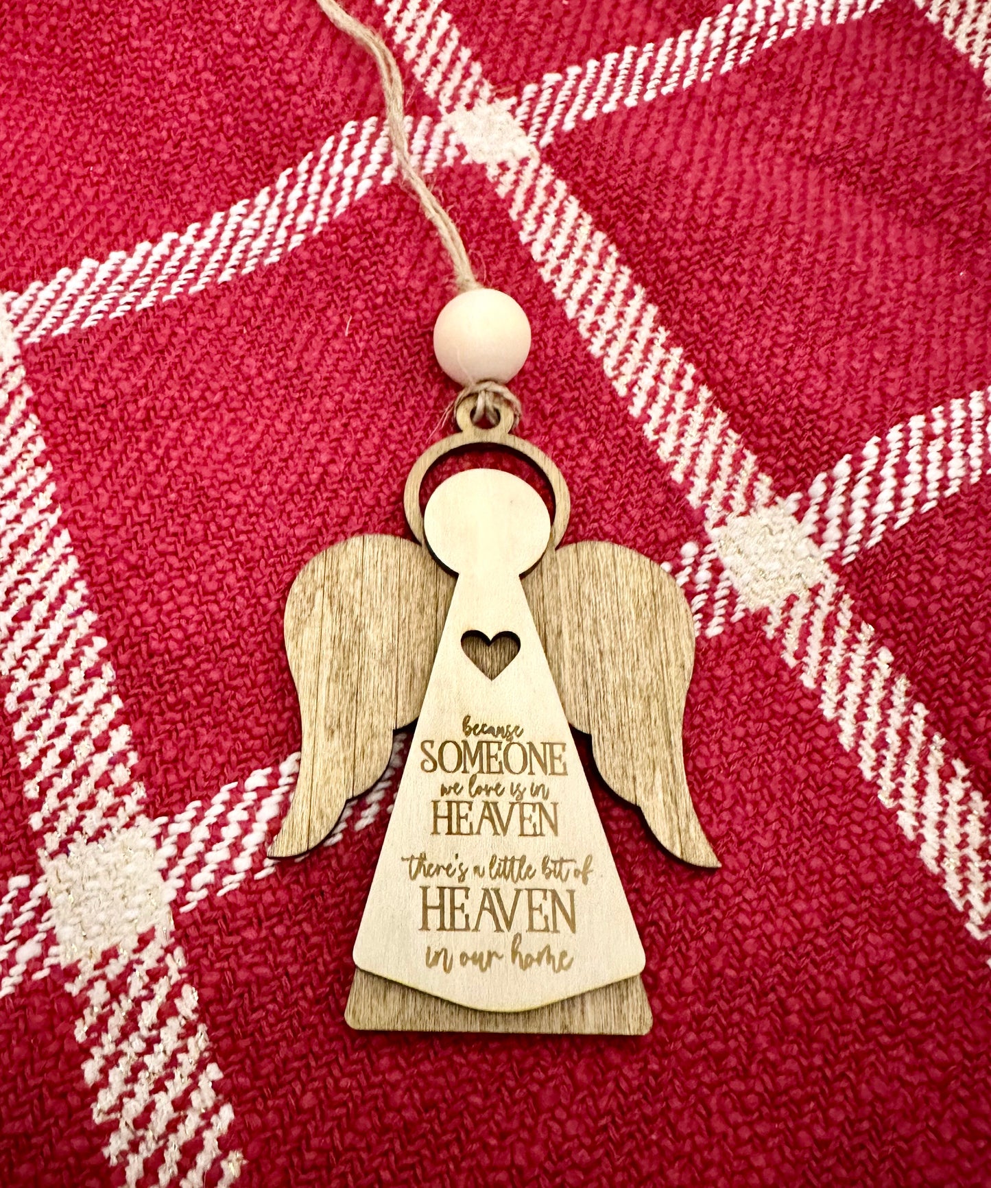 Angel Christmas Ornament, Memorial Hanging Ornament, Christmas ornament