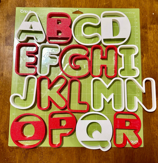 Alphabet cookie cutters/full set