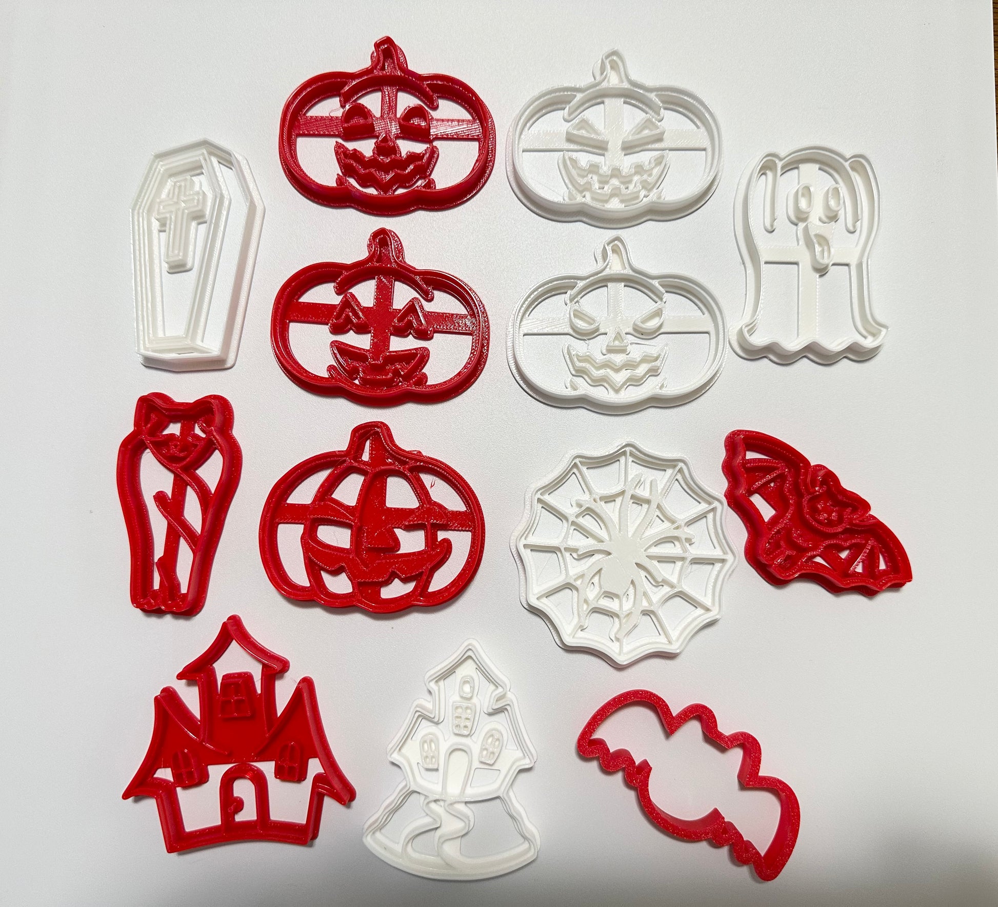 Halloween cookie cutters/ stamp set of 13
