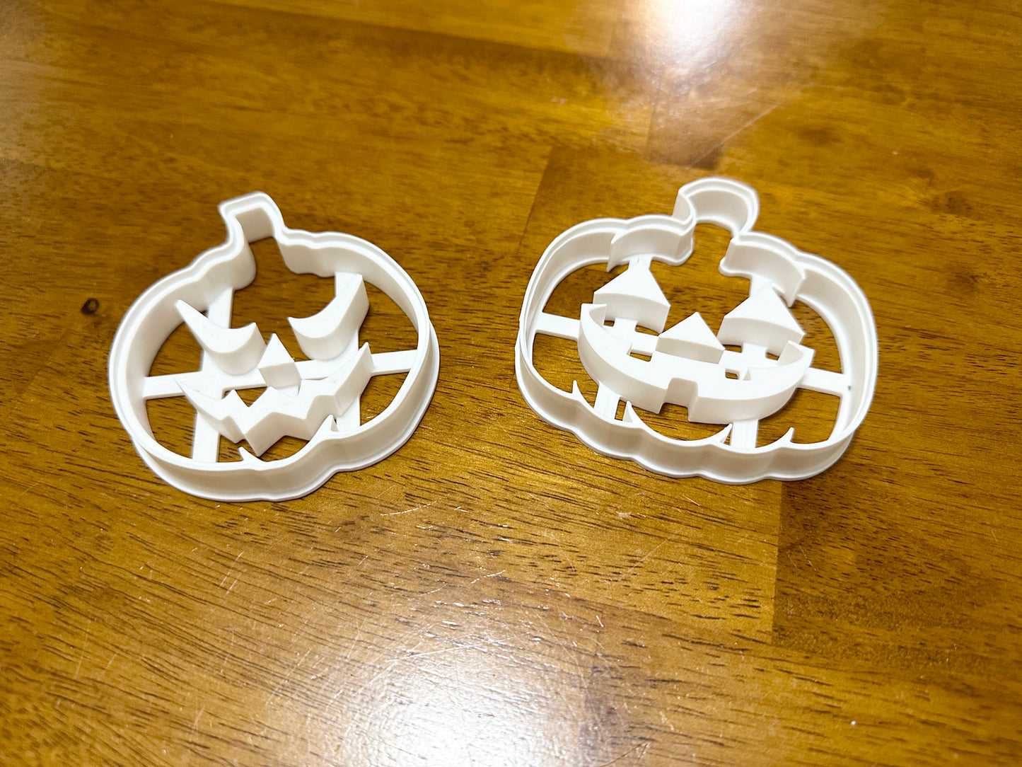 Halloween jack o' lantern set of 2 cookie cutter/stamps