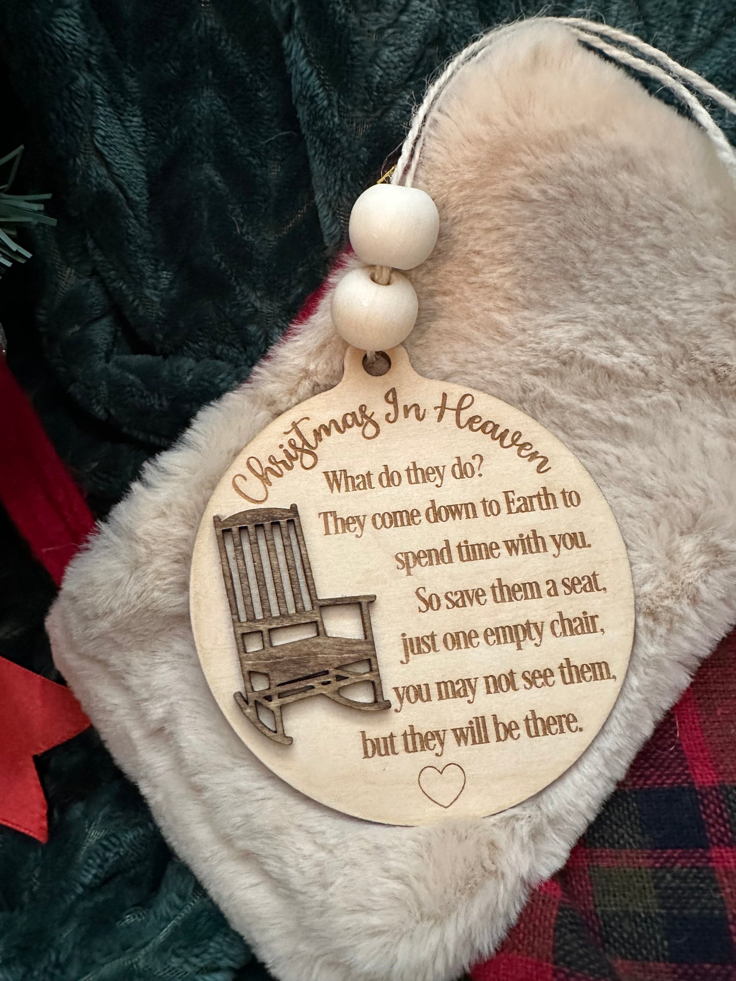Christmas In Heaven Ornament/ Memorial Ornament