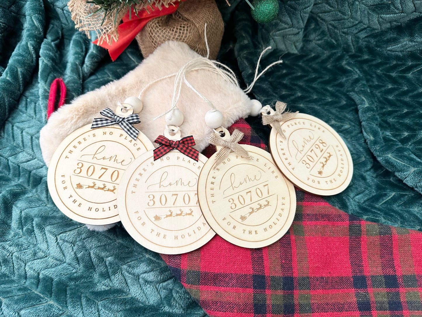 Zip Code Christmas Ornament/Home For the Holidays