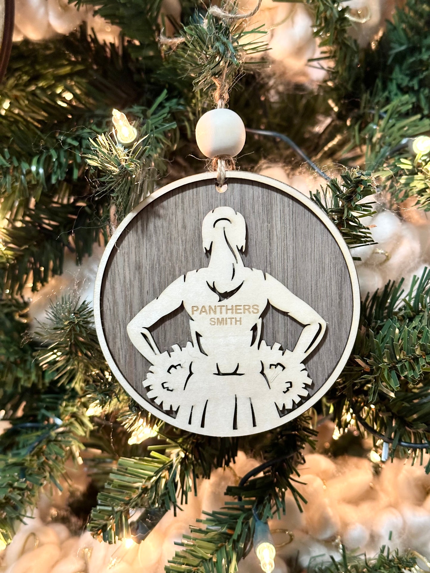 Personalized Custom Cheerleading/Cheerleader Ornament