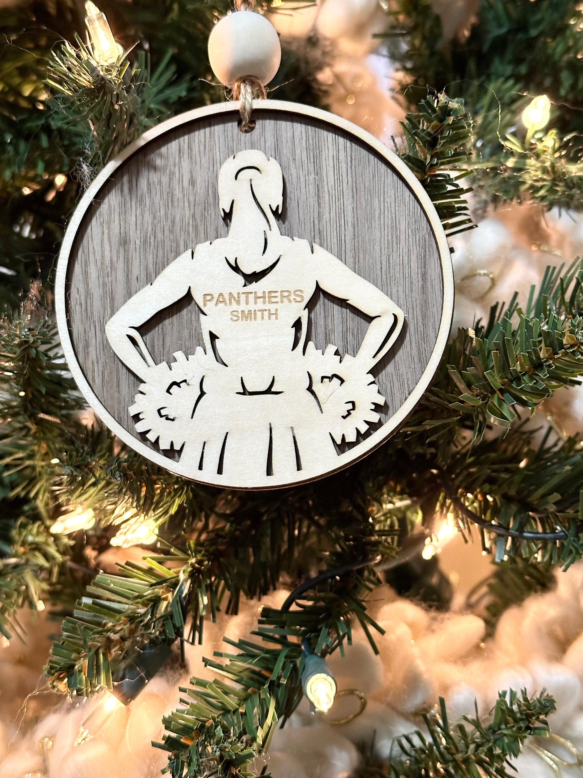 Personalized Custom Cheerleading/Cheerleader Ornament