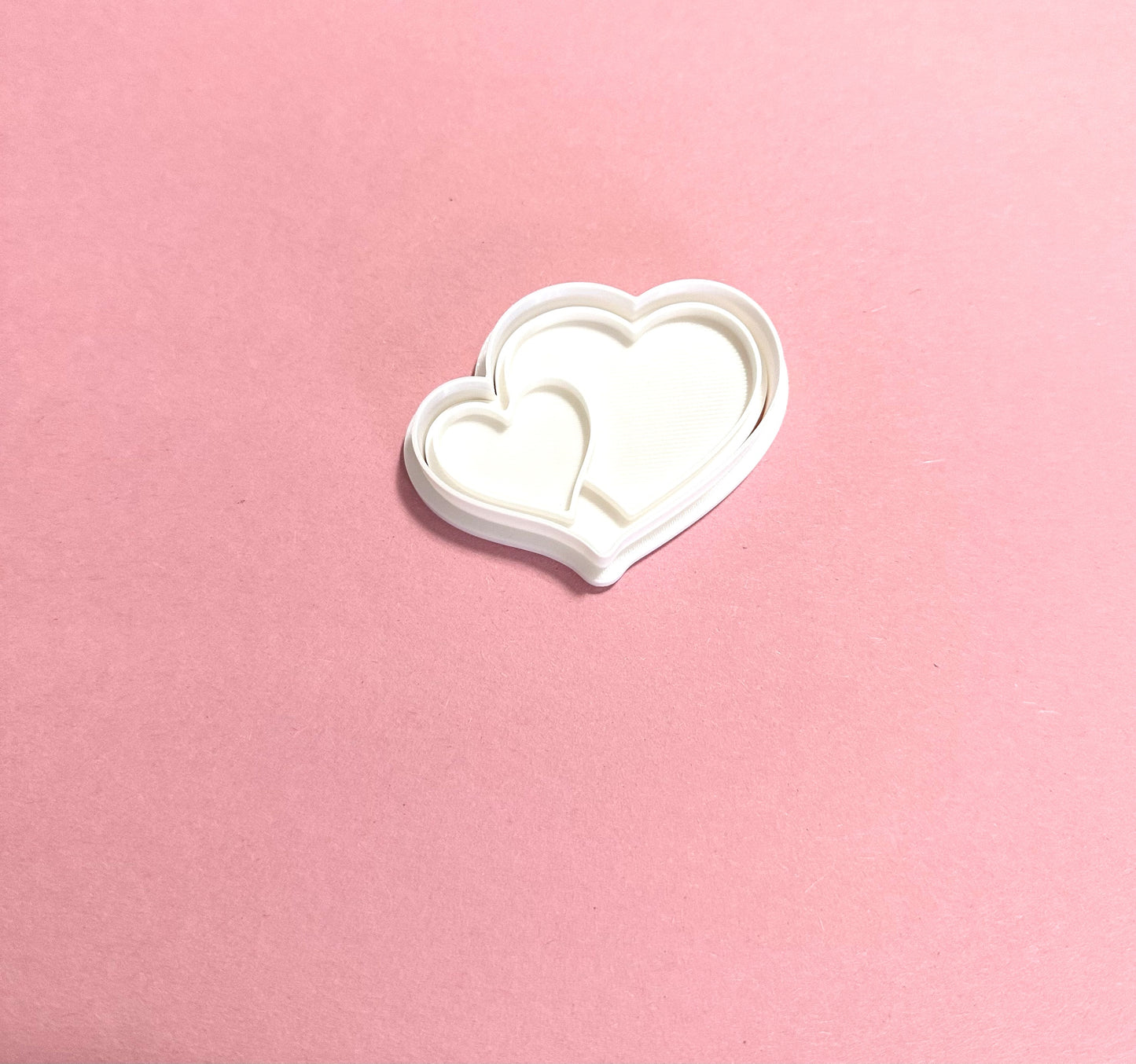Heart cutter with stamp/ Valentine's Day cookie cutter/Anniversary