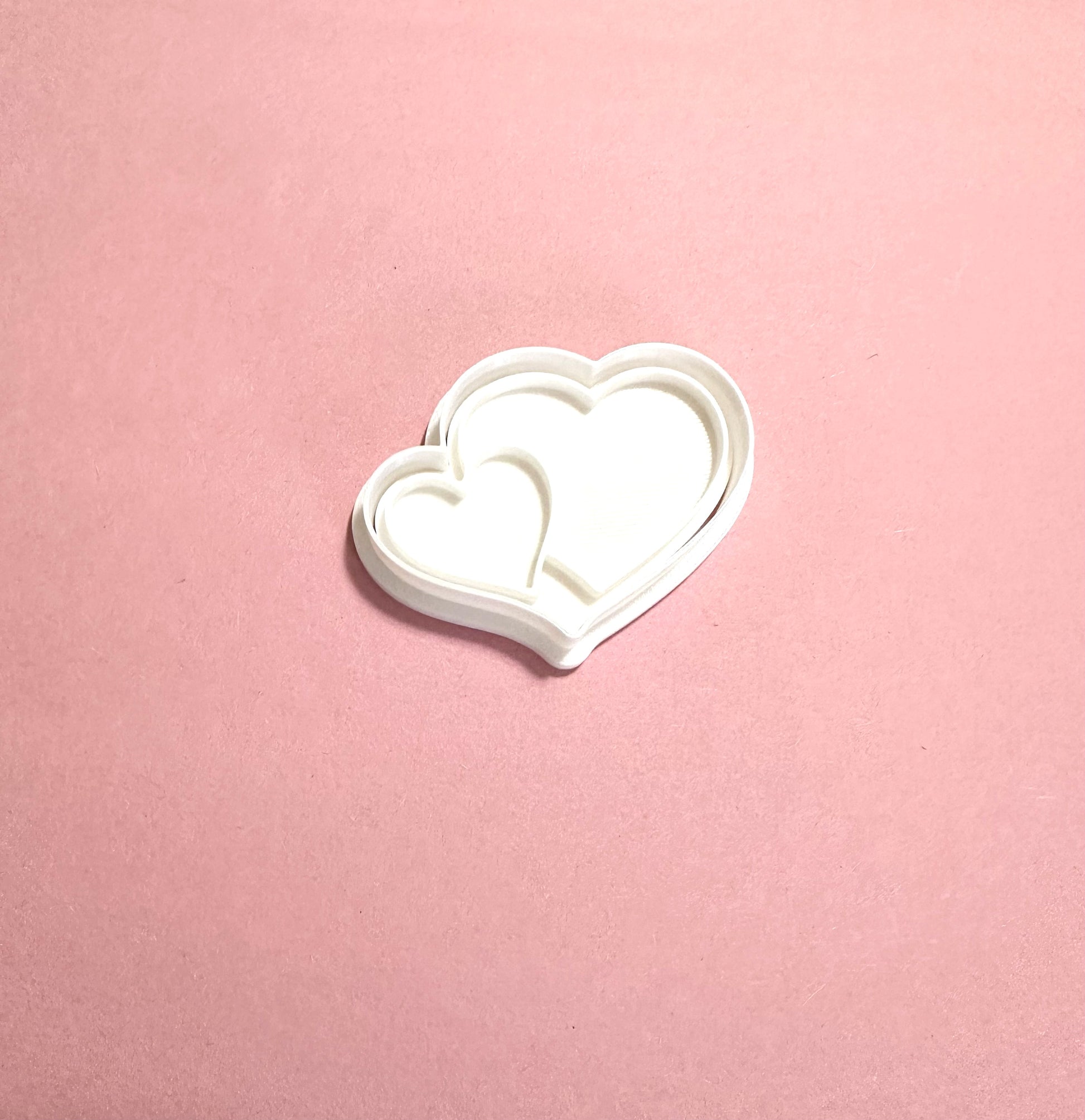Heart cutter with stamp/ Valentine's Day cookie cutter/Anniversary