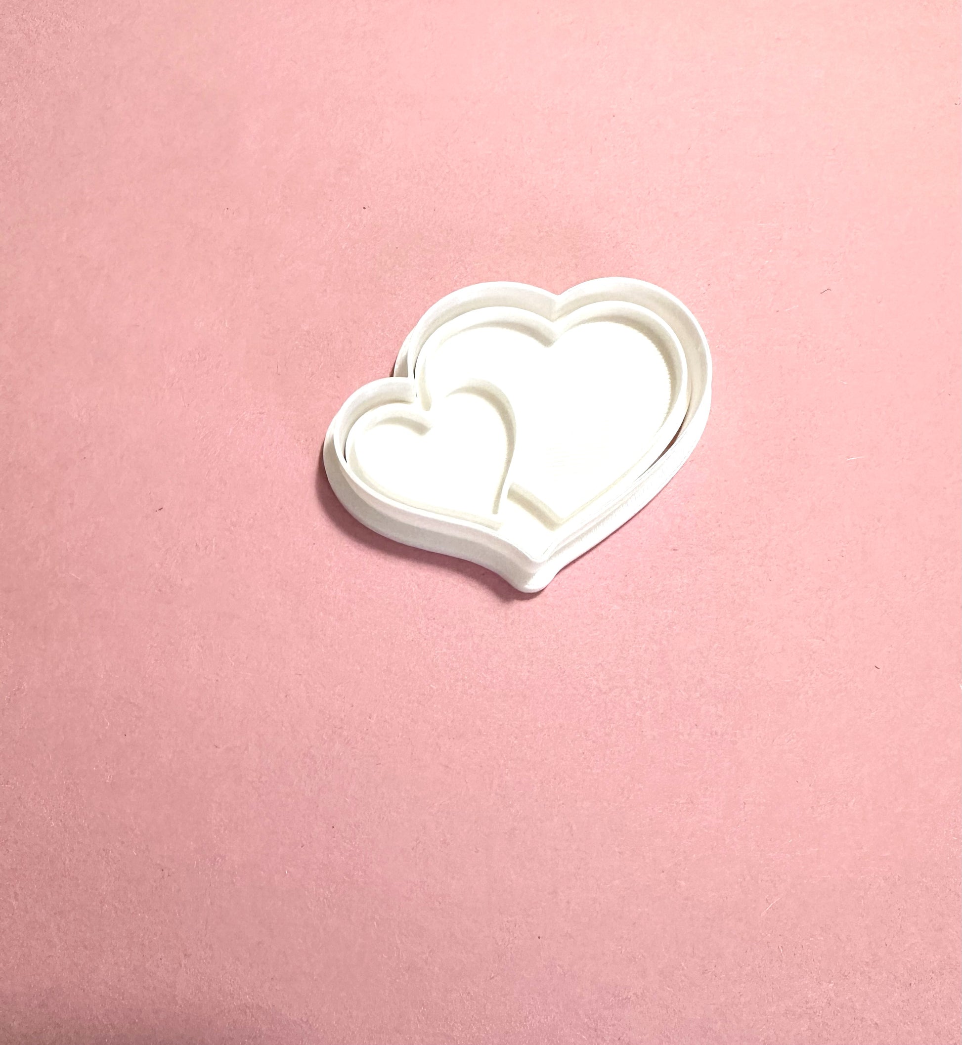 Heart cutter with stamp/ Valentine's Day cookie cutter/Anniversary