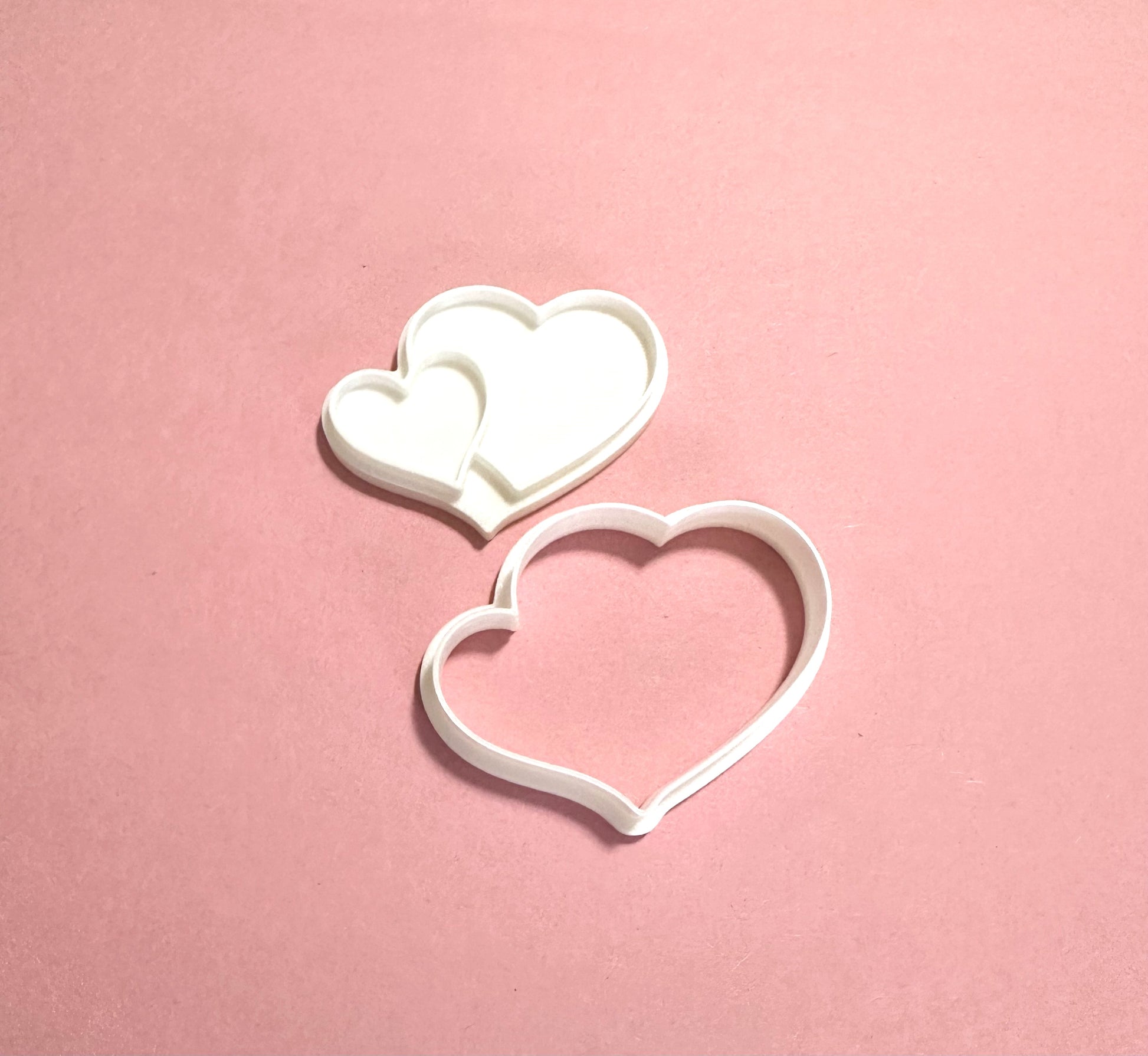 Heart cutter with stamp/ Valentine's Day cookie cutter/Anniversary