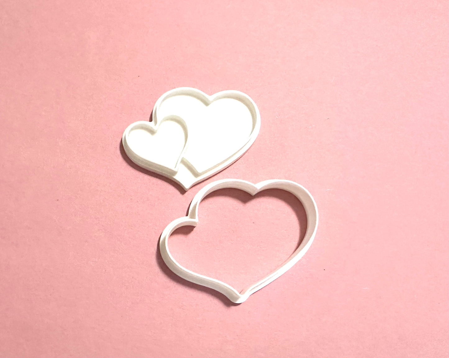 Heart cutter with stamp/ Valentine's Day cookie cutter/Anniversary