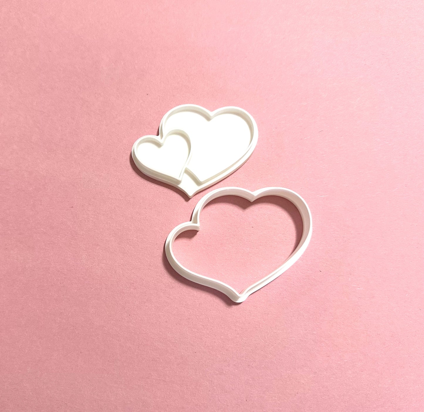 Heart cutter with stamp/ Valentine's Day cookie cutter/Anniversary