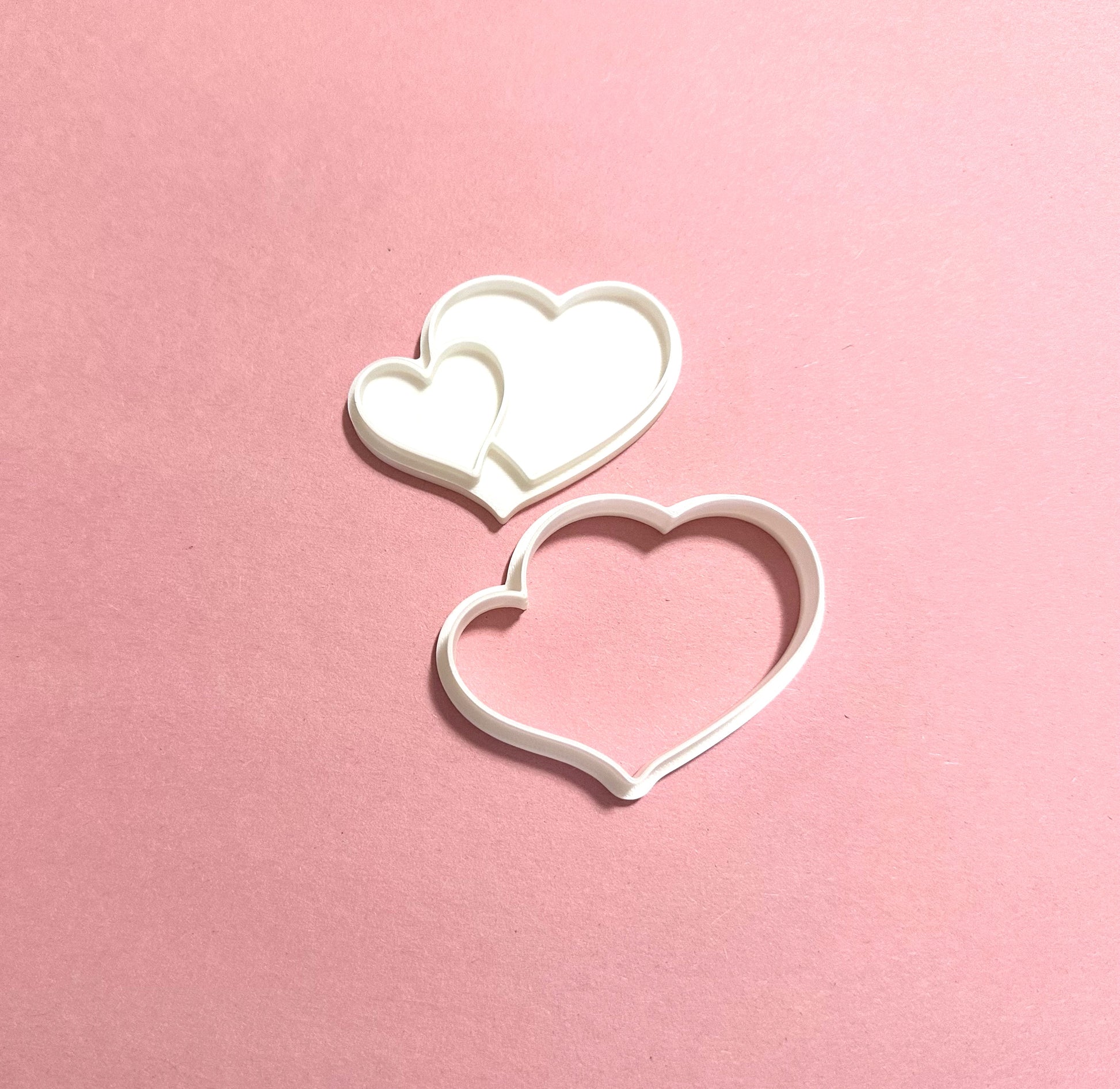 Heart cutter with stamp/ Valentine's Day cookie cutter/Anniversary