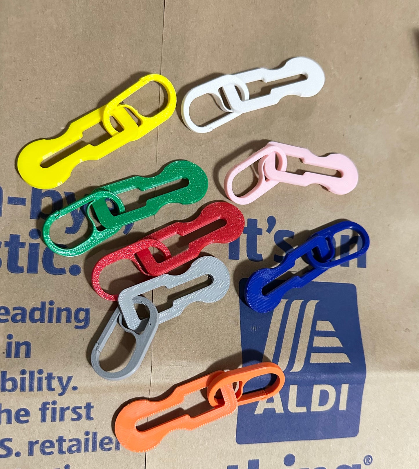 Aldi Cart Coin Keychain Car Clip