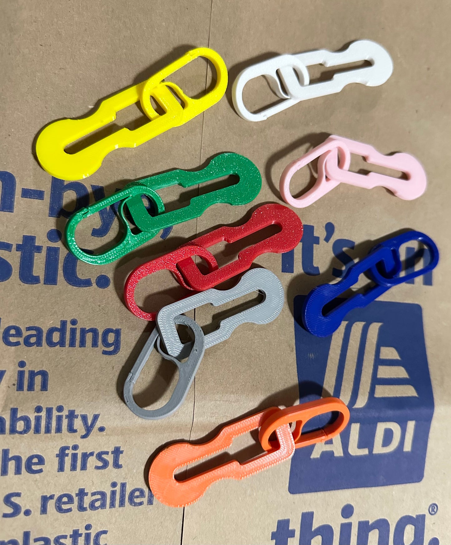 Aldi Cart Coin Keychain Car Clip