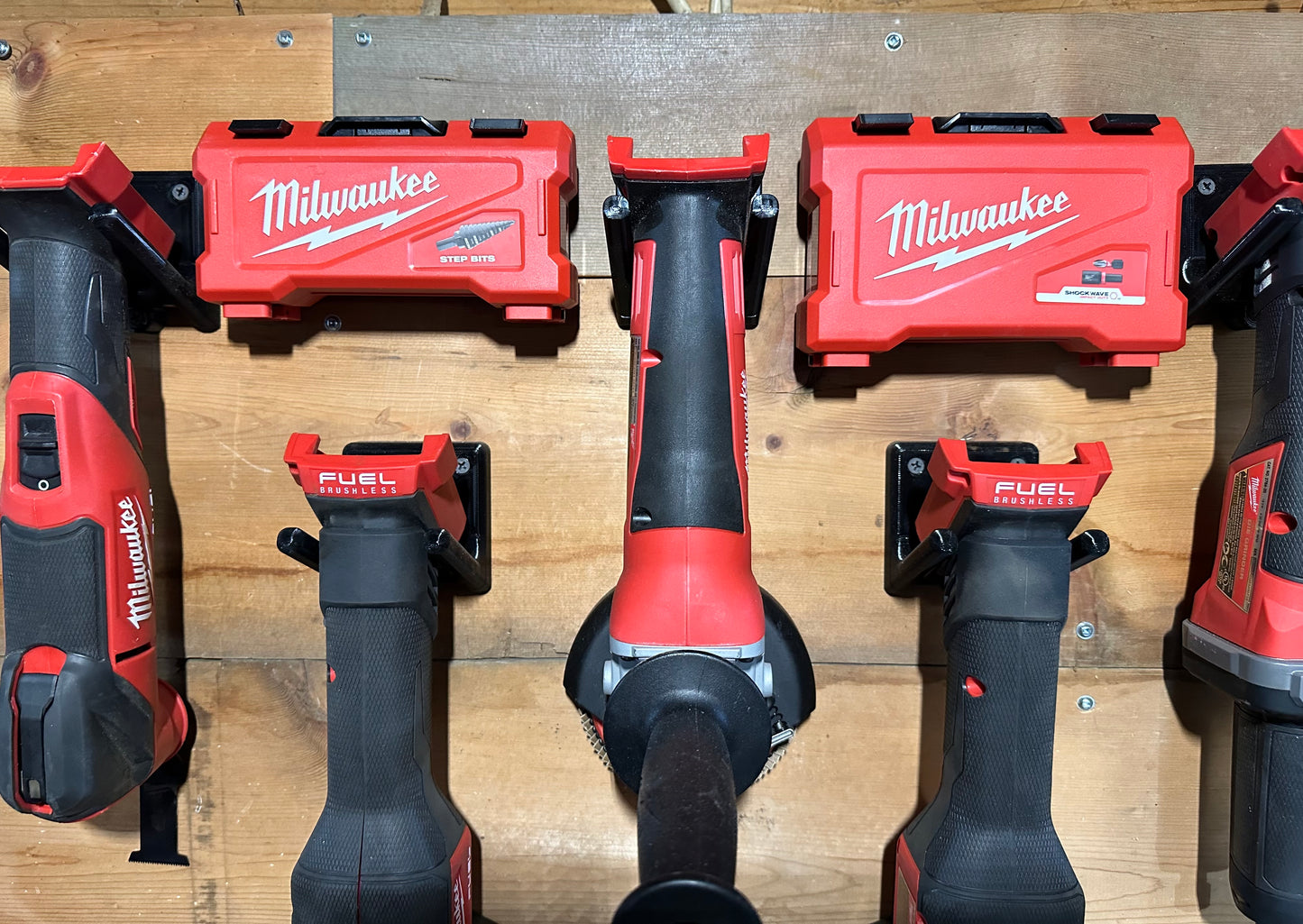 Milwaukee Bit Box Wall Mounts 3D Printed