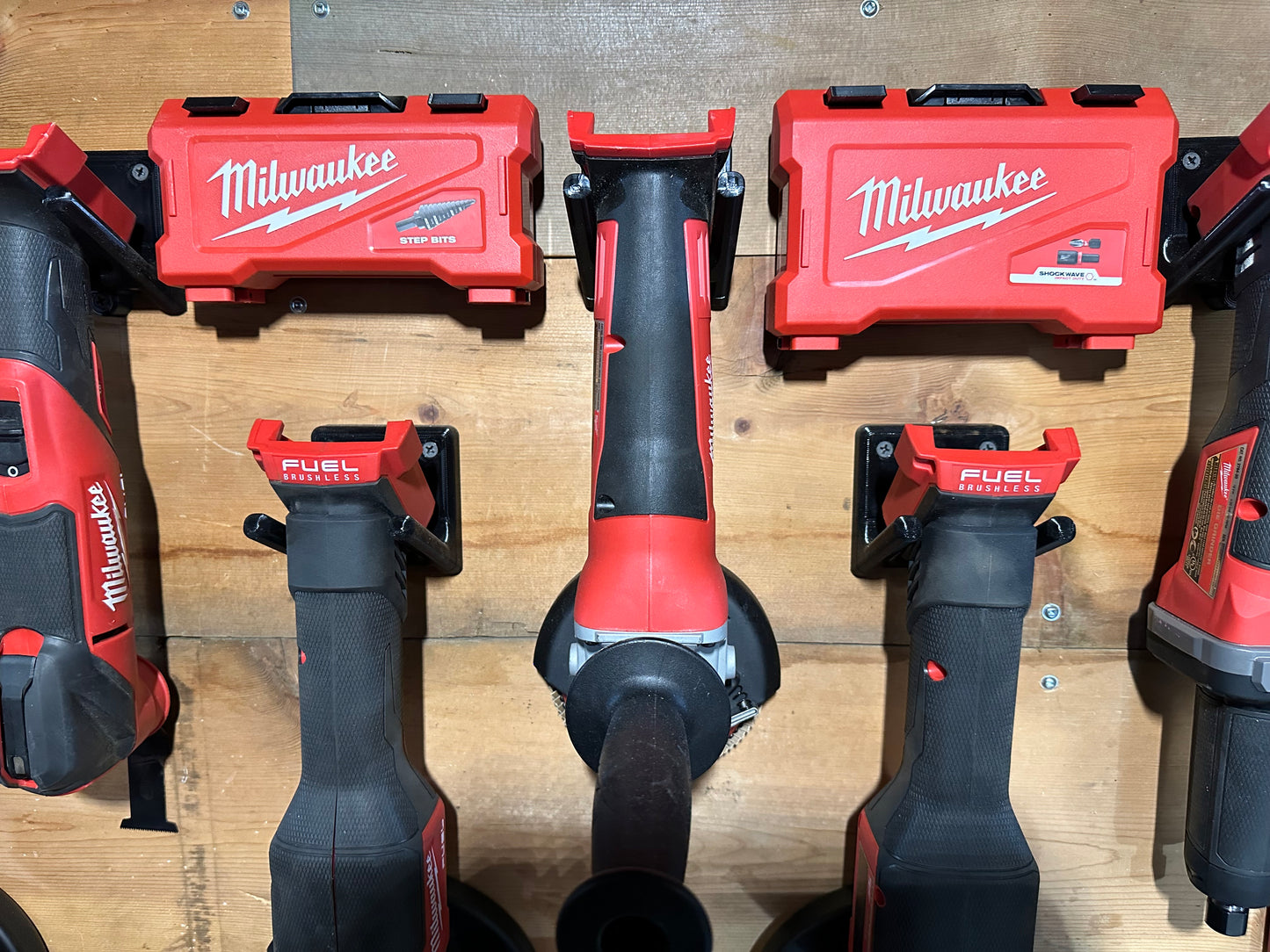 Milwaukee Bit Box Wall Mounts 3D Printed