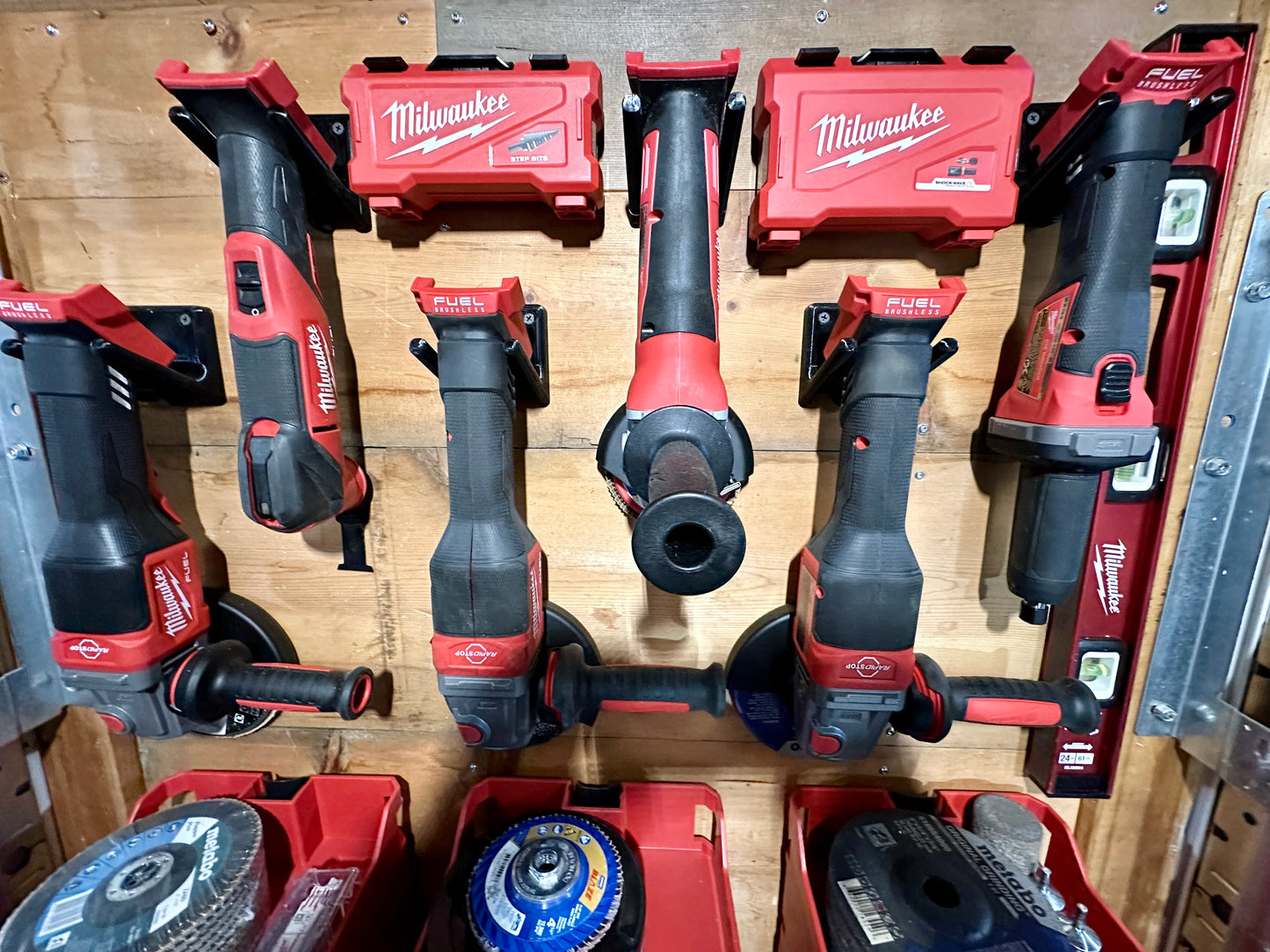 Milwaukee Bit Box Wall Mounts 3D Printed