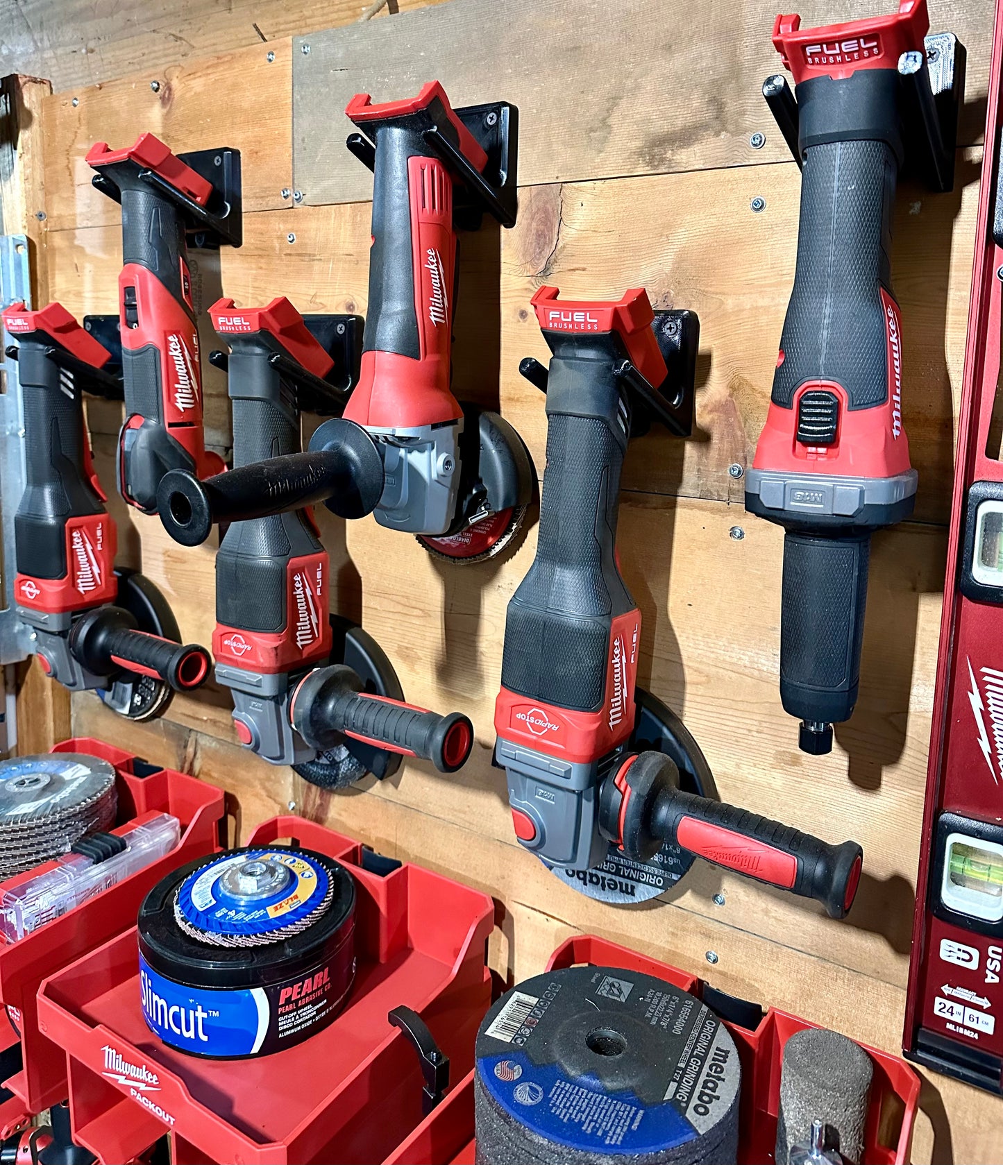 Milwaukee Grinder, End Grinder, Multitool Wall Mount 3D Printed