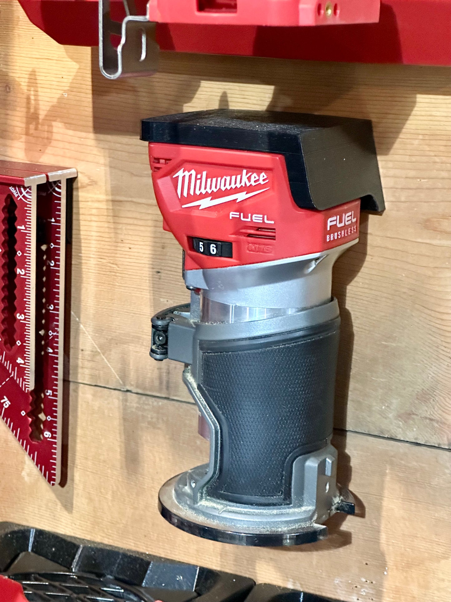 Milwaukee Jig Saw / Router Wall Mount 3D Printed