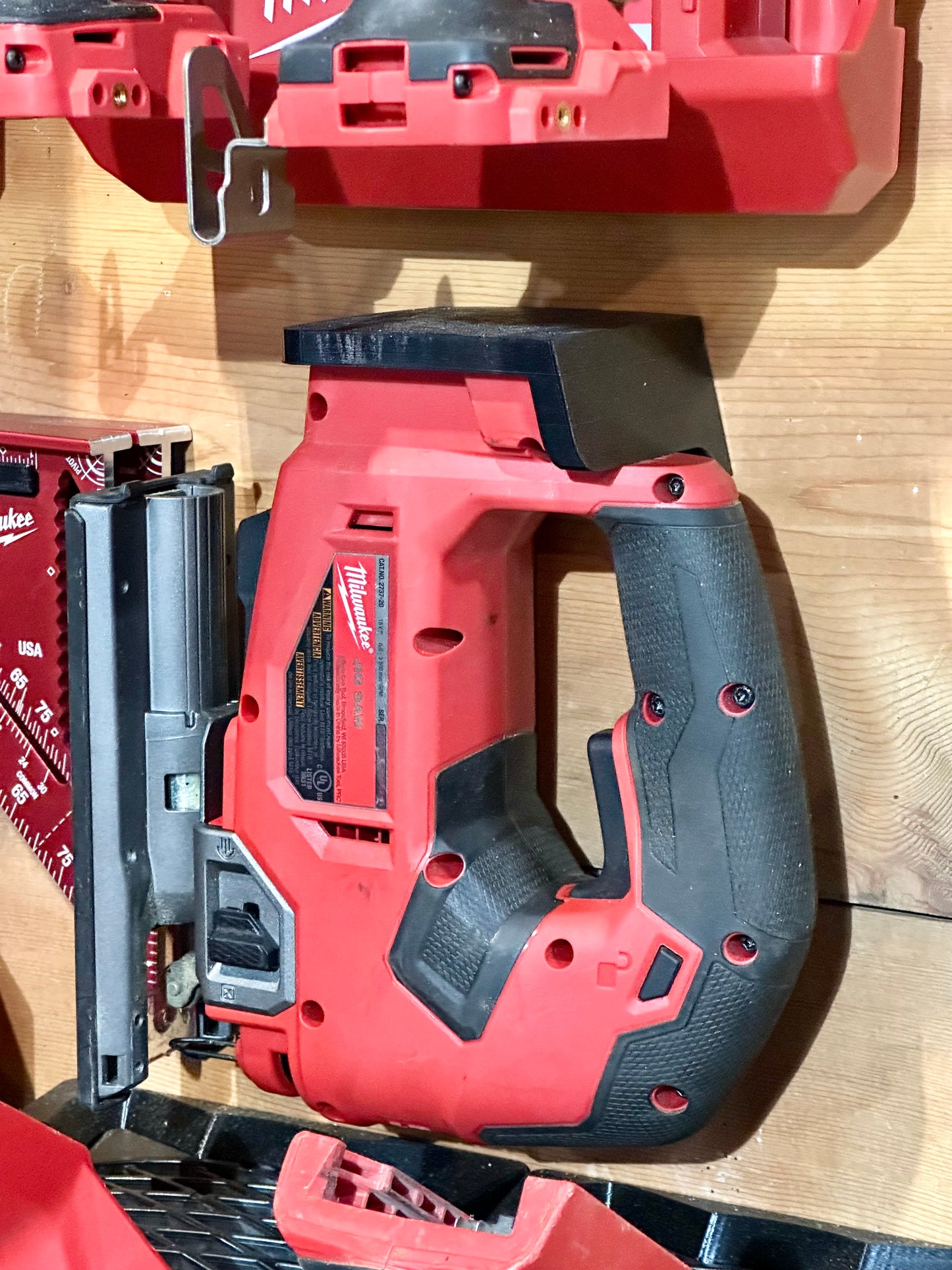 Milwaukee Jig Saw / Router Wall Mount 3D Printed