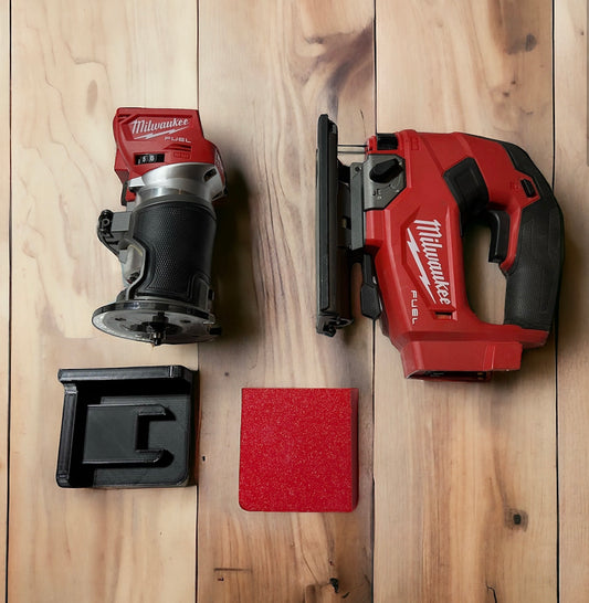 Milwaukee Jig Saw / Router Wall Mount 3D Printed