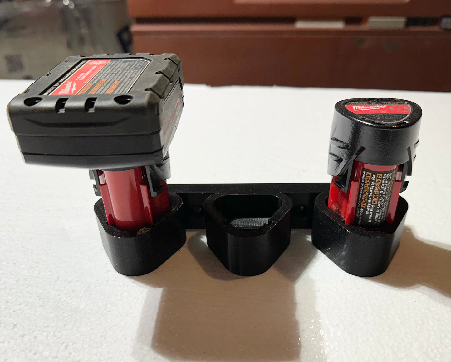 Milwaukee M12 Triple Battery Wall Mount 3D Printed