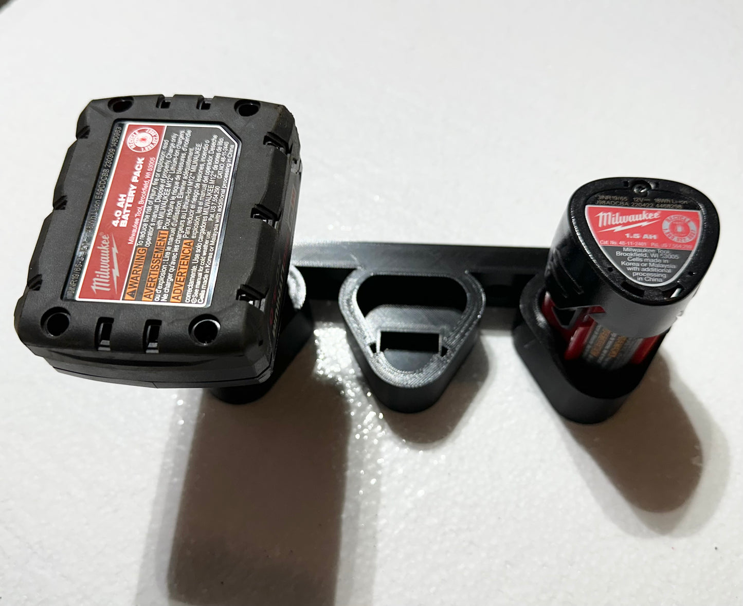 Milwaukee M12 Triple Battery Wall Mount 3D Printed