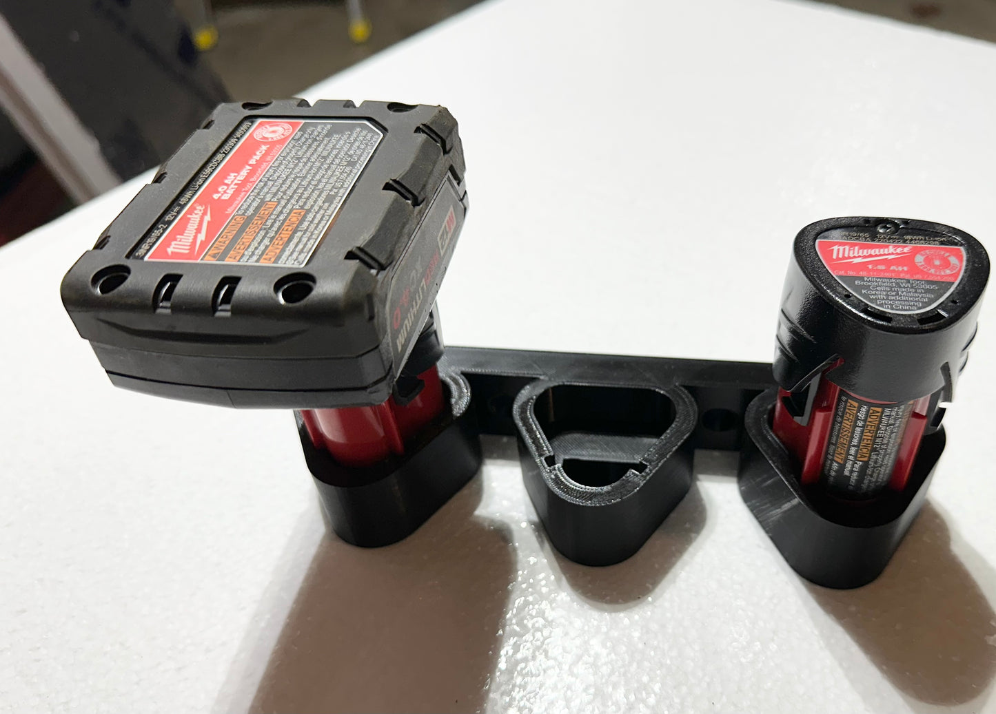 Milwaukee M12 Triple Battery Wall Mount 3D Printed