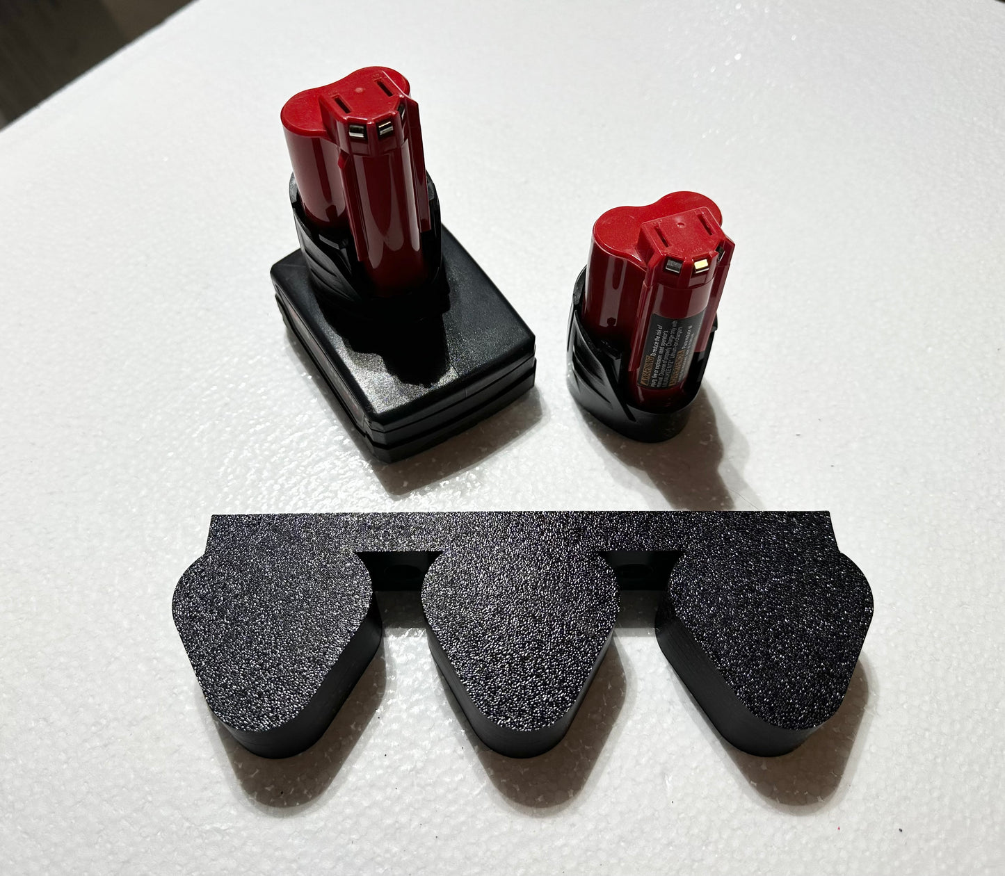Milwaukee M12 Triple Battery Wall Mount 3D Printed