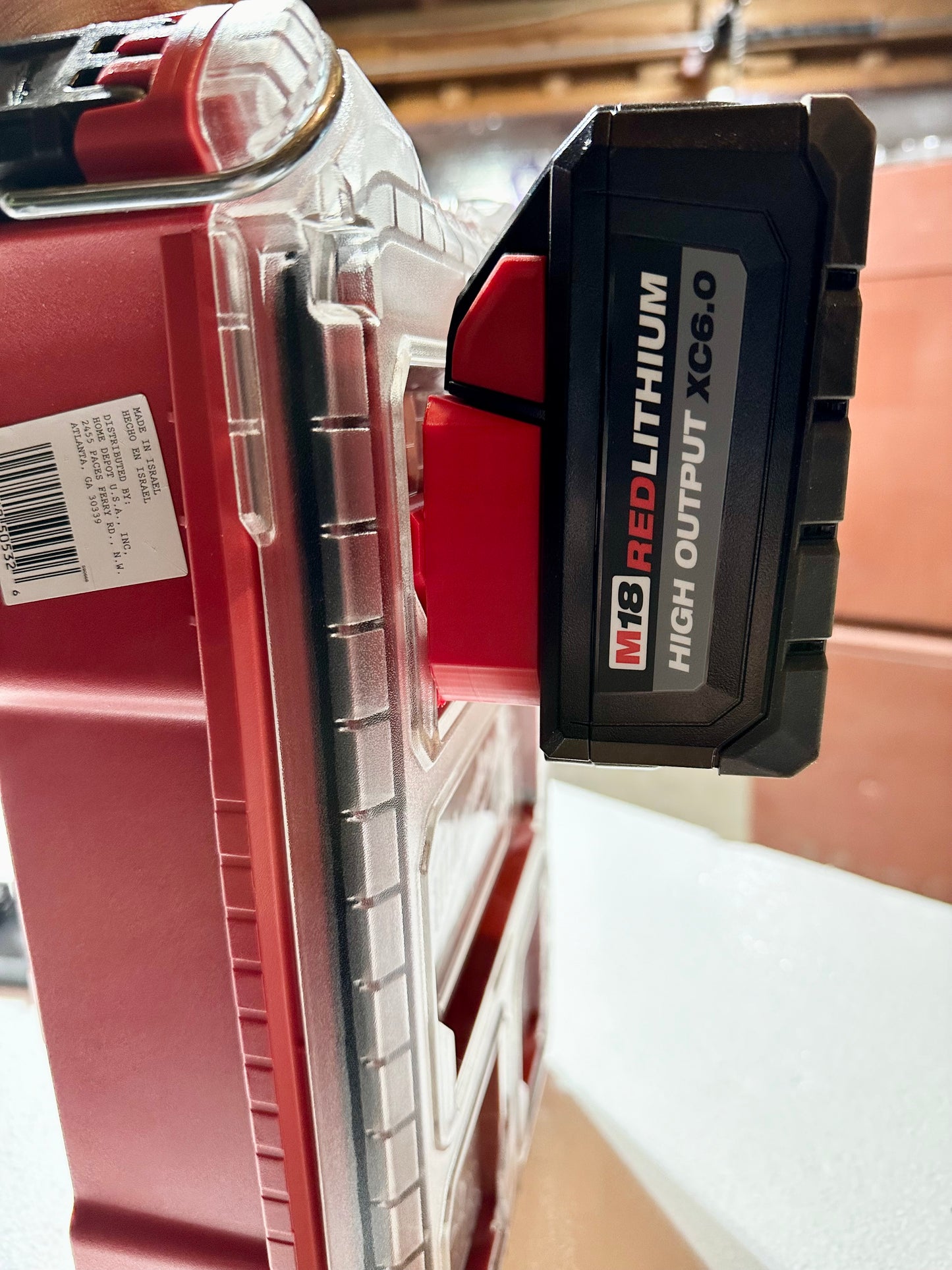 Milwaukee M18 Battery Packout Holder 3D Printed