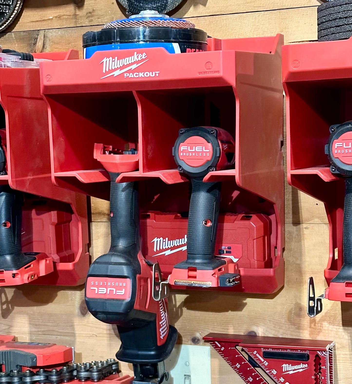 Milwaukee Packout Tool Case Box Wall Mounts 3D Printed
