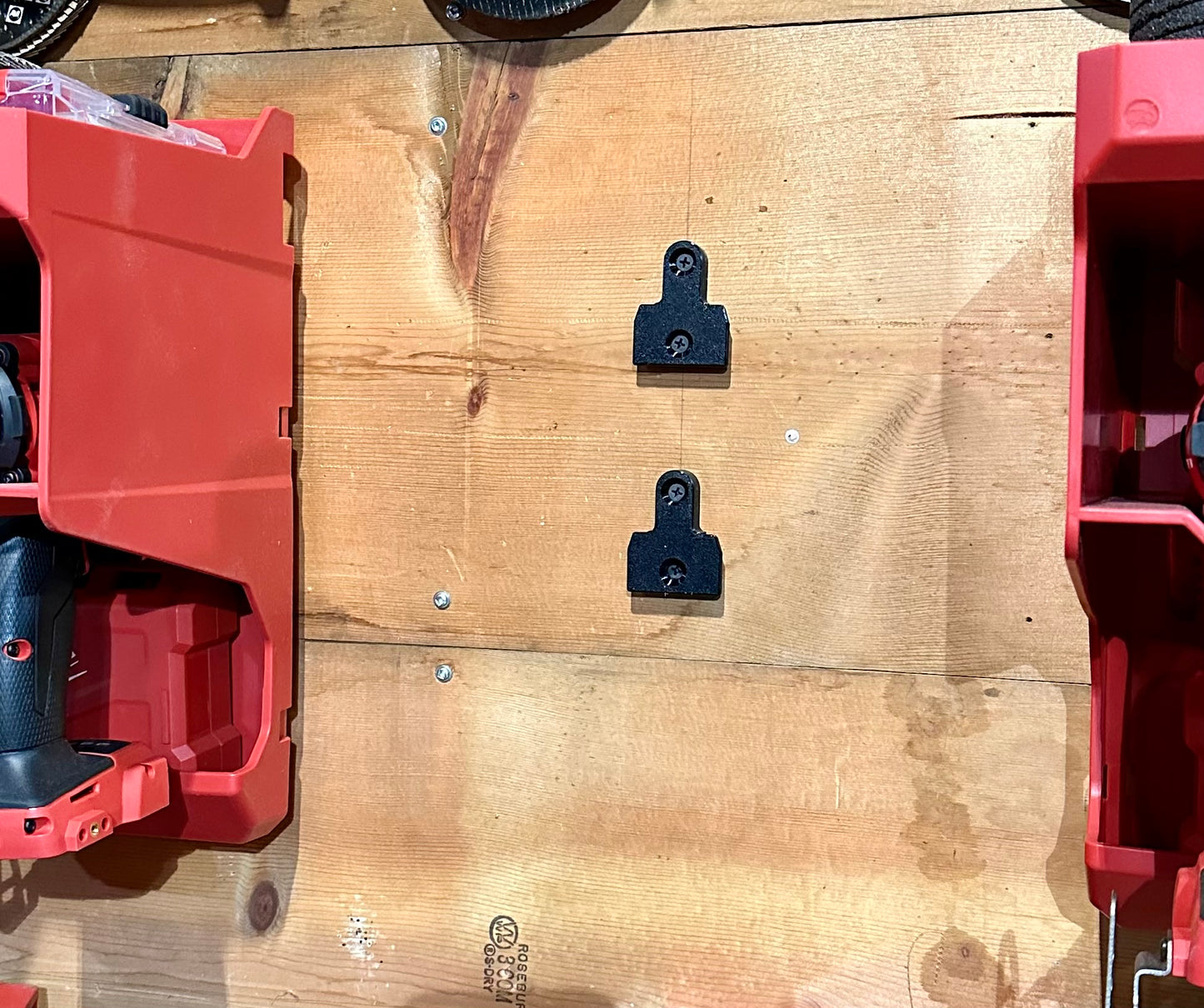 Milwaukee Packout Tool Case Box Wall Mounts 3D Printed