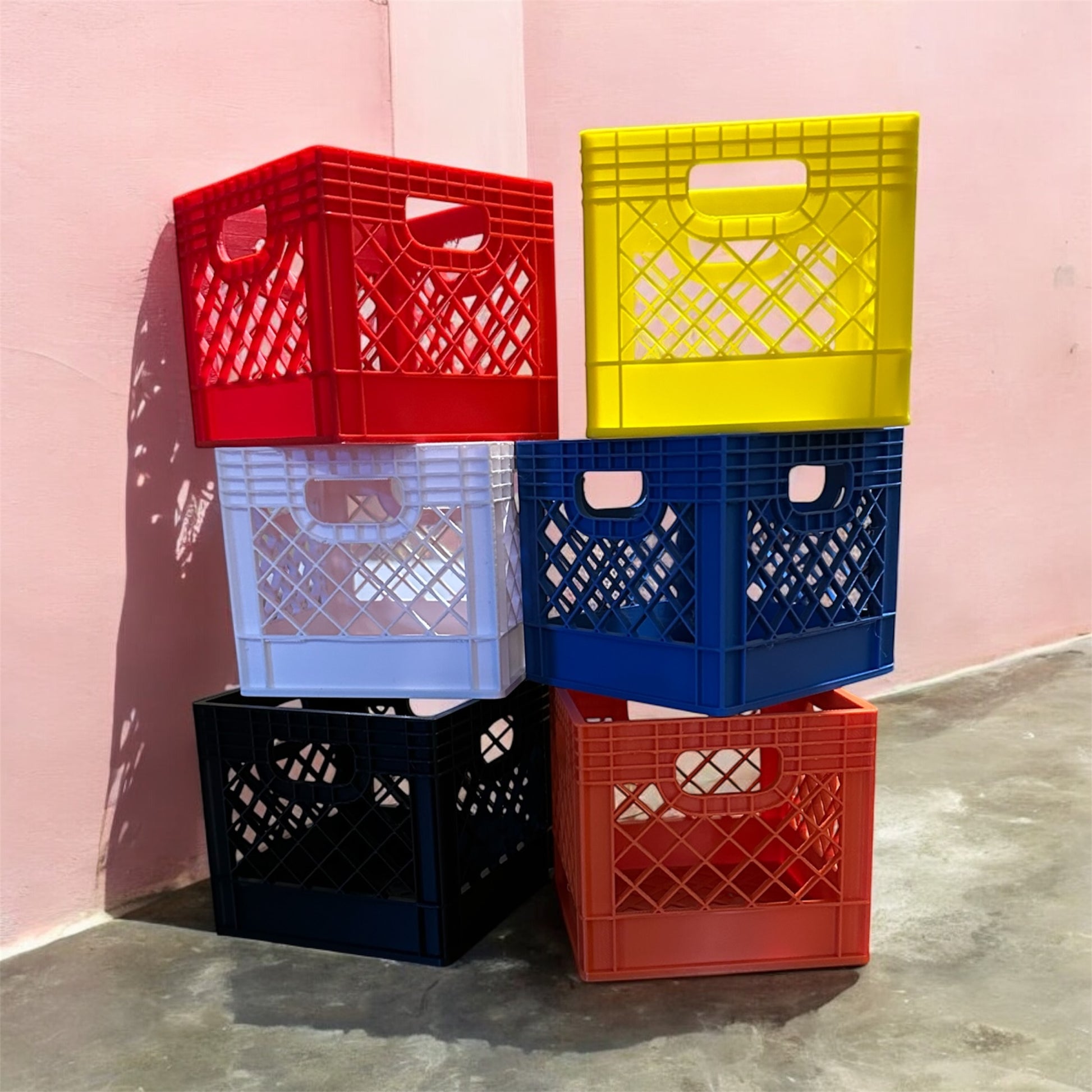 Mini Milk Crate/ Storage container/milk crate/ Desk Organization/Toy Storage