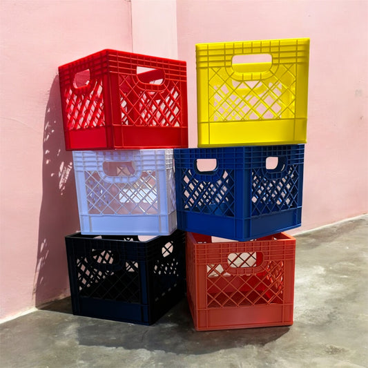 Mini Milk Crate/ Storage container/milk crate/ Desk Organization/Toy Storage