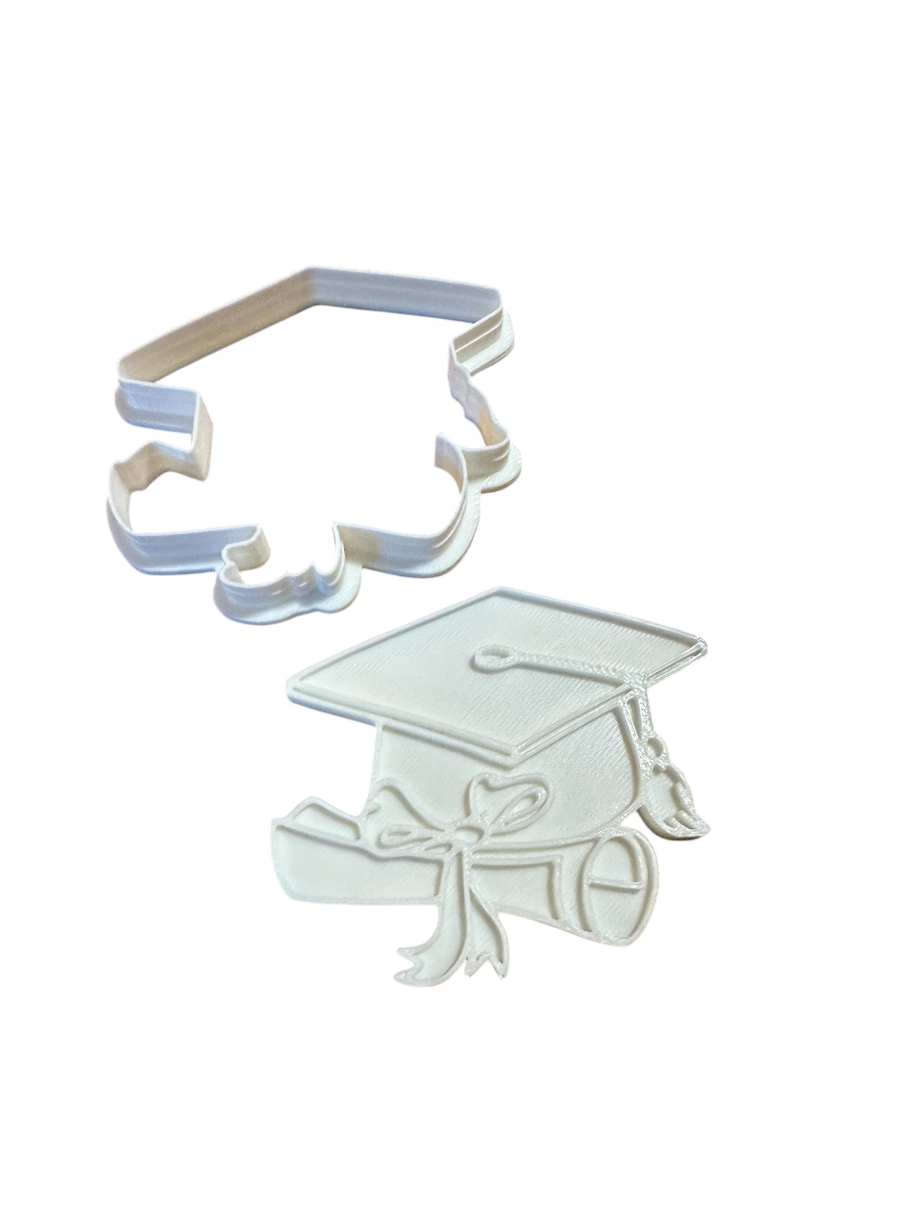 Graduation Cookie Cutter Stamp, cap and gown cookie cutter stamp, graduation
