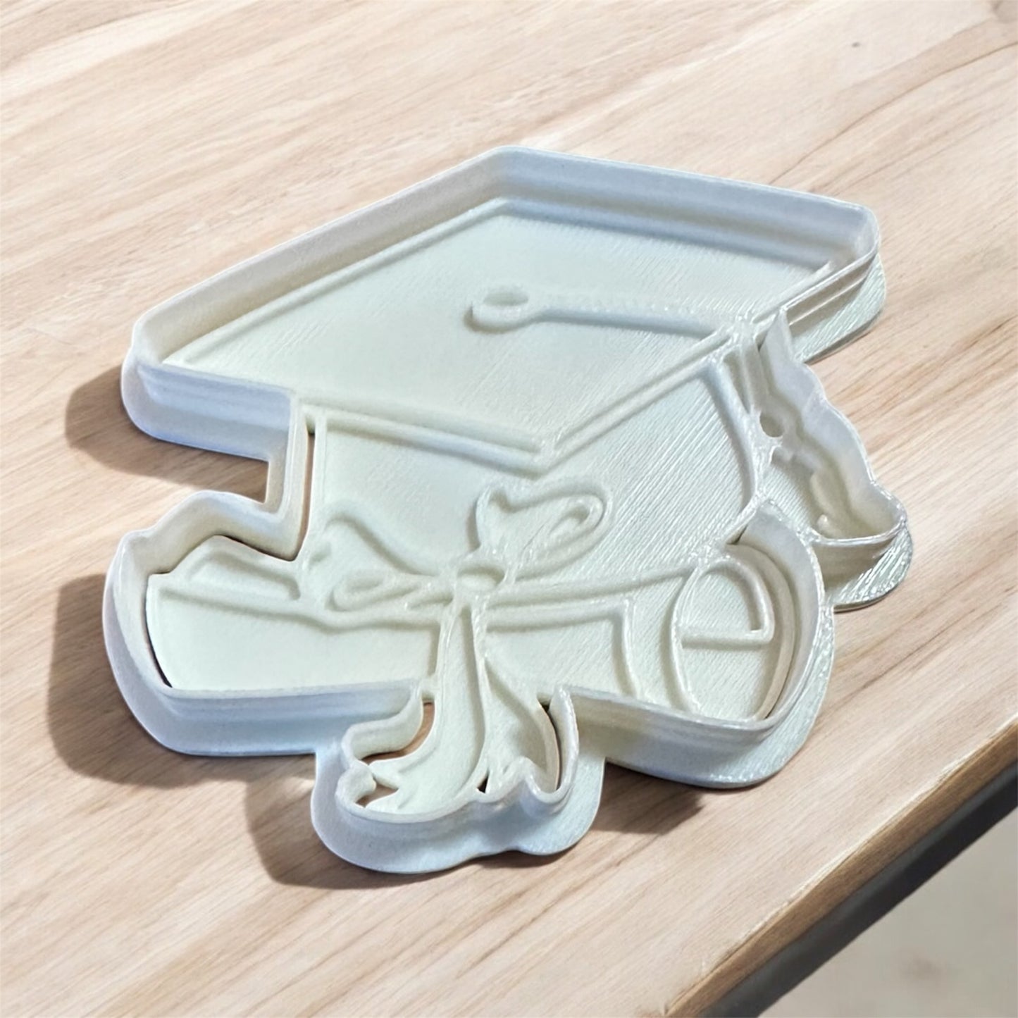 Graduation Cookie Cutter Stamp, cap and gown cookie cutter stamp, graduation