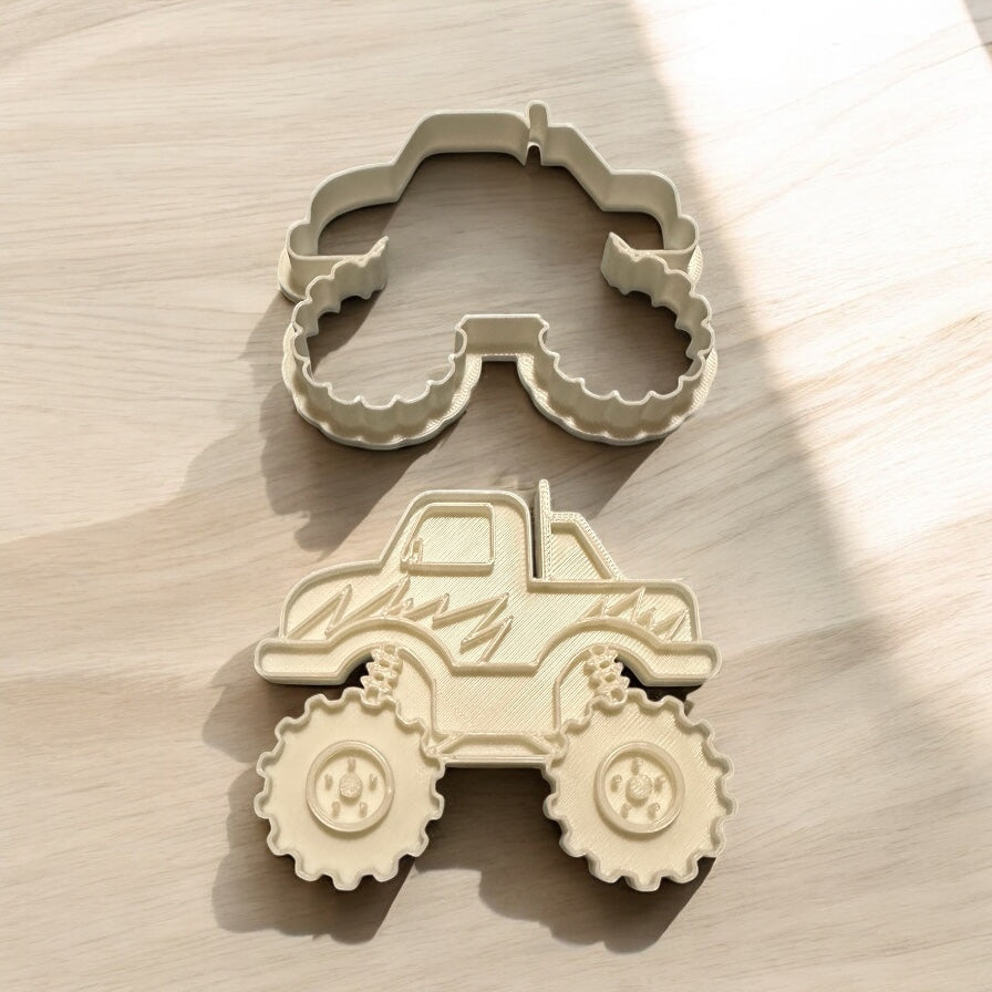 Monster Truck Cookie Cutter, Monster truck birthday