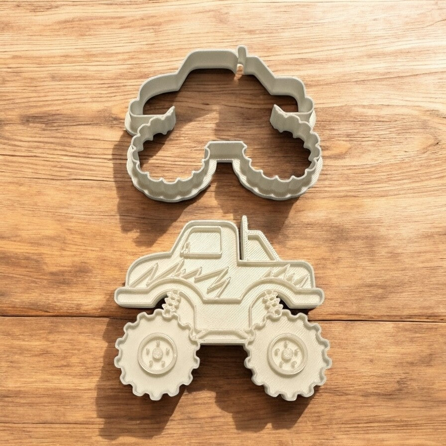 Monster Truck Cookie Cutter, Monster truck birthday