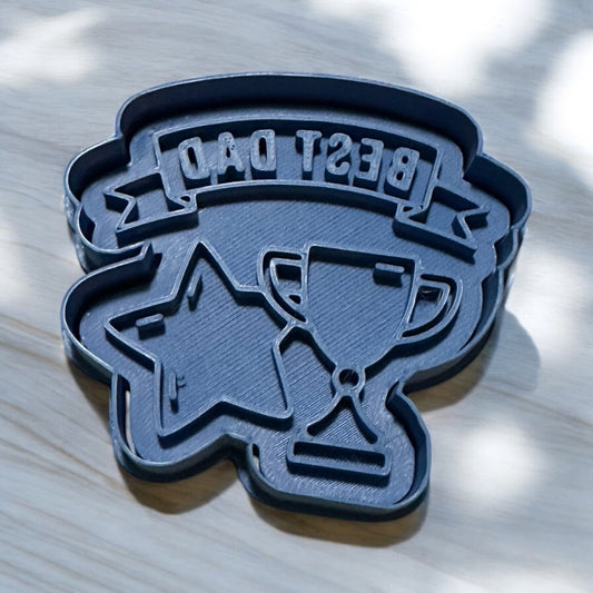 Dad cookie cutter stamp, Father's day cookie cutter