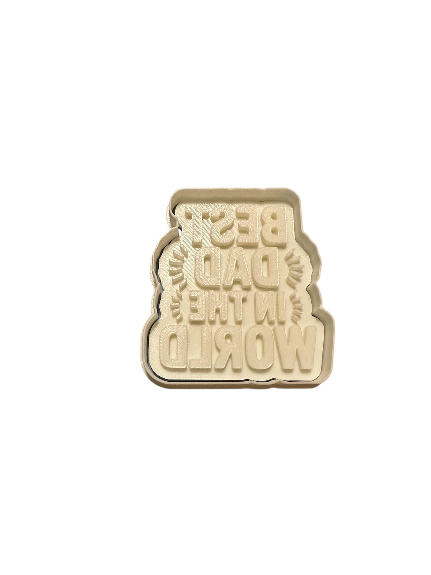 Dad cookie cutter stamp, Father's day cookie cutter