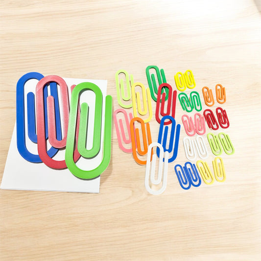 Jumbo Plastic Heavy Duty Paper Clips, Teacher Appreciation Gift, Design for Office Classroom Gift, School Supplies