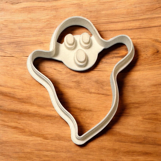 ghost cookie cutter, ghost theme cookie cutter, spooky cookie cutter, halloween