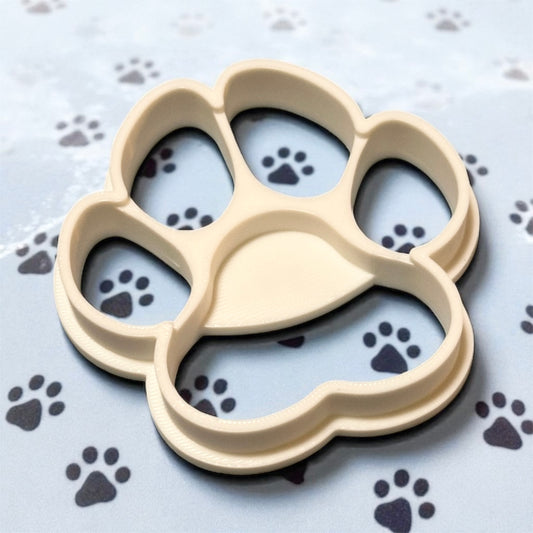 paw print cookie cutter stamp, paw print cookies, cat, dog cookie