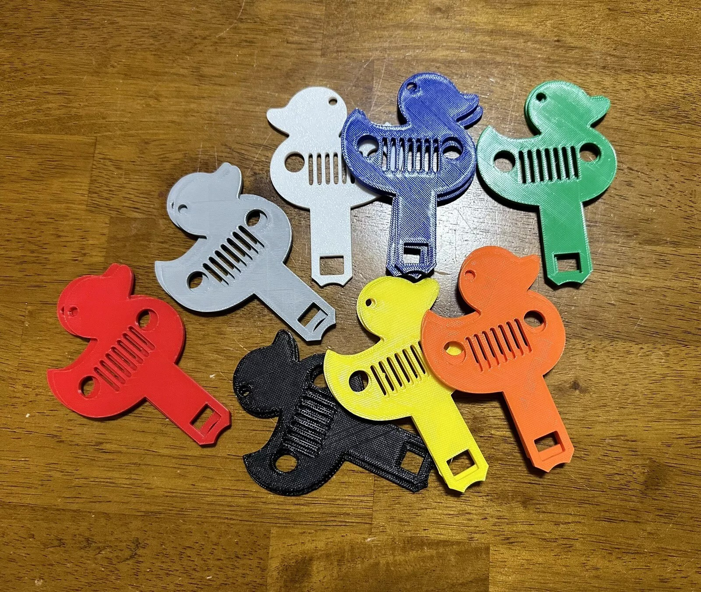 2 Universal duck Car Seat Belt Buckle Clip/jeep duck keyring