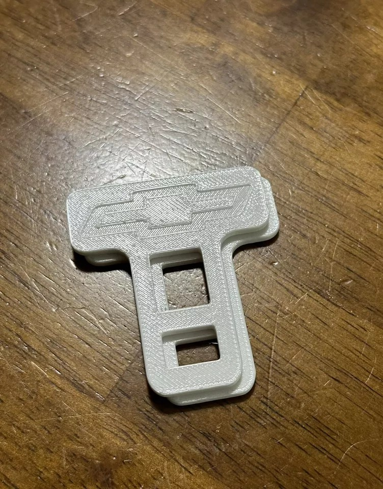 2 Universal Car Seat Belt Buckle Clip Chevy Design /keychain Chevy