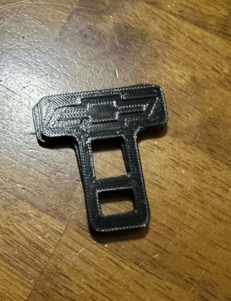 2 Universal Car Seat Belt Buckle Clip Chevy Design /keychain Chevy