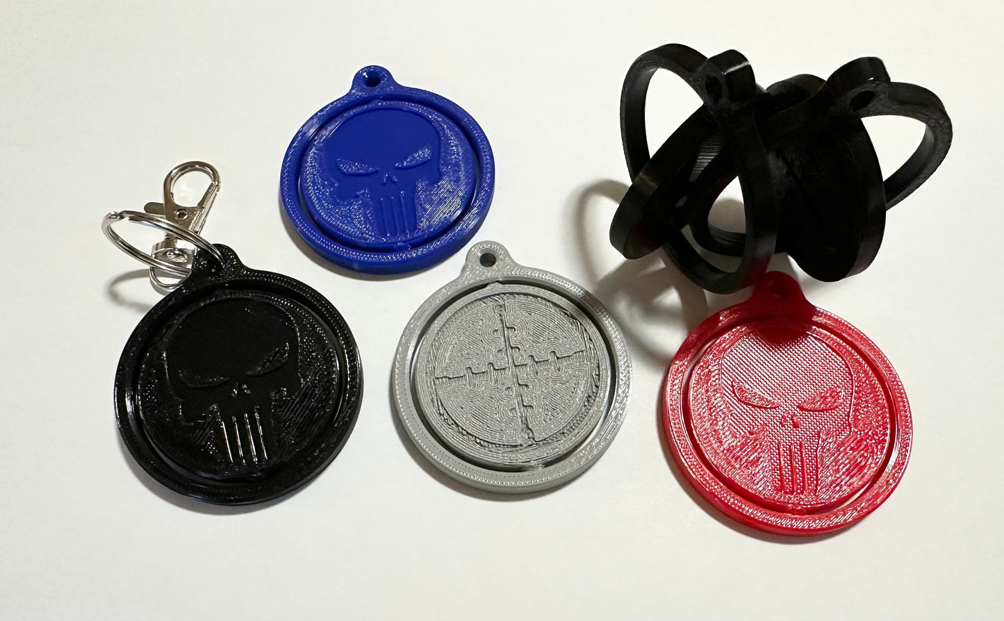 Punisher Spinner Keychain